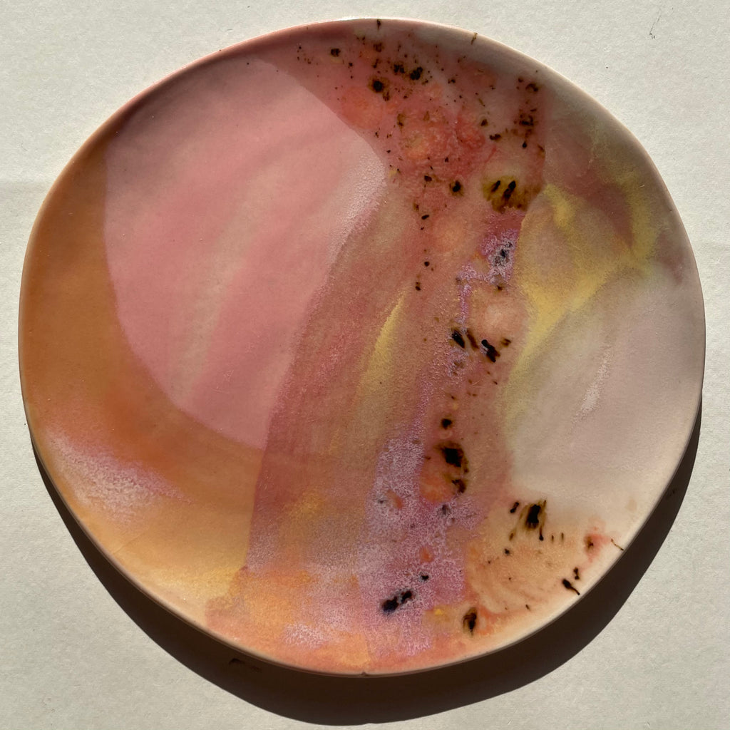 Coral Speckled Wander Share Plate
