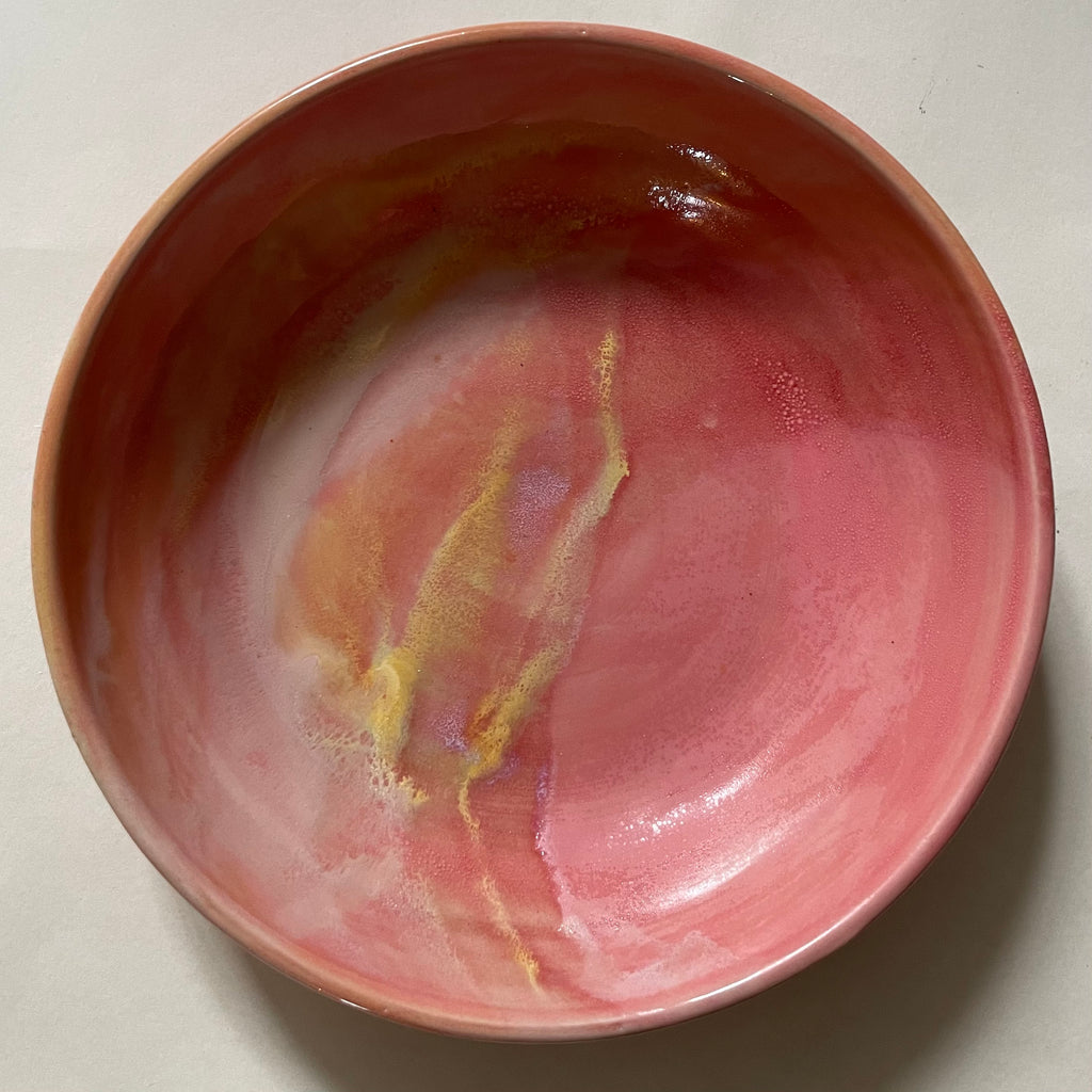 Pink Sunrise Large Bowl