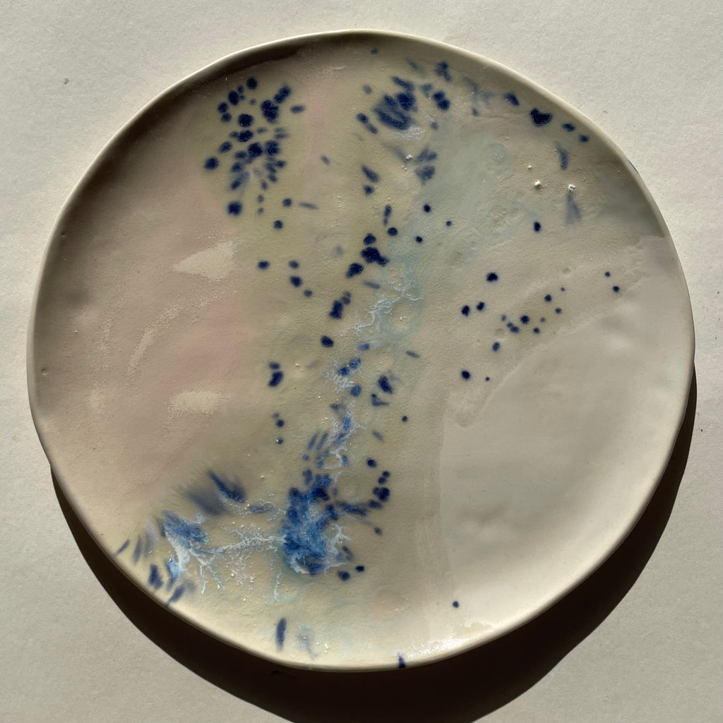 Blue Orchid Large Plate
