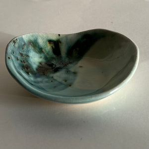 Turquoise & Green Crystal Dish