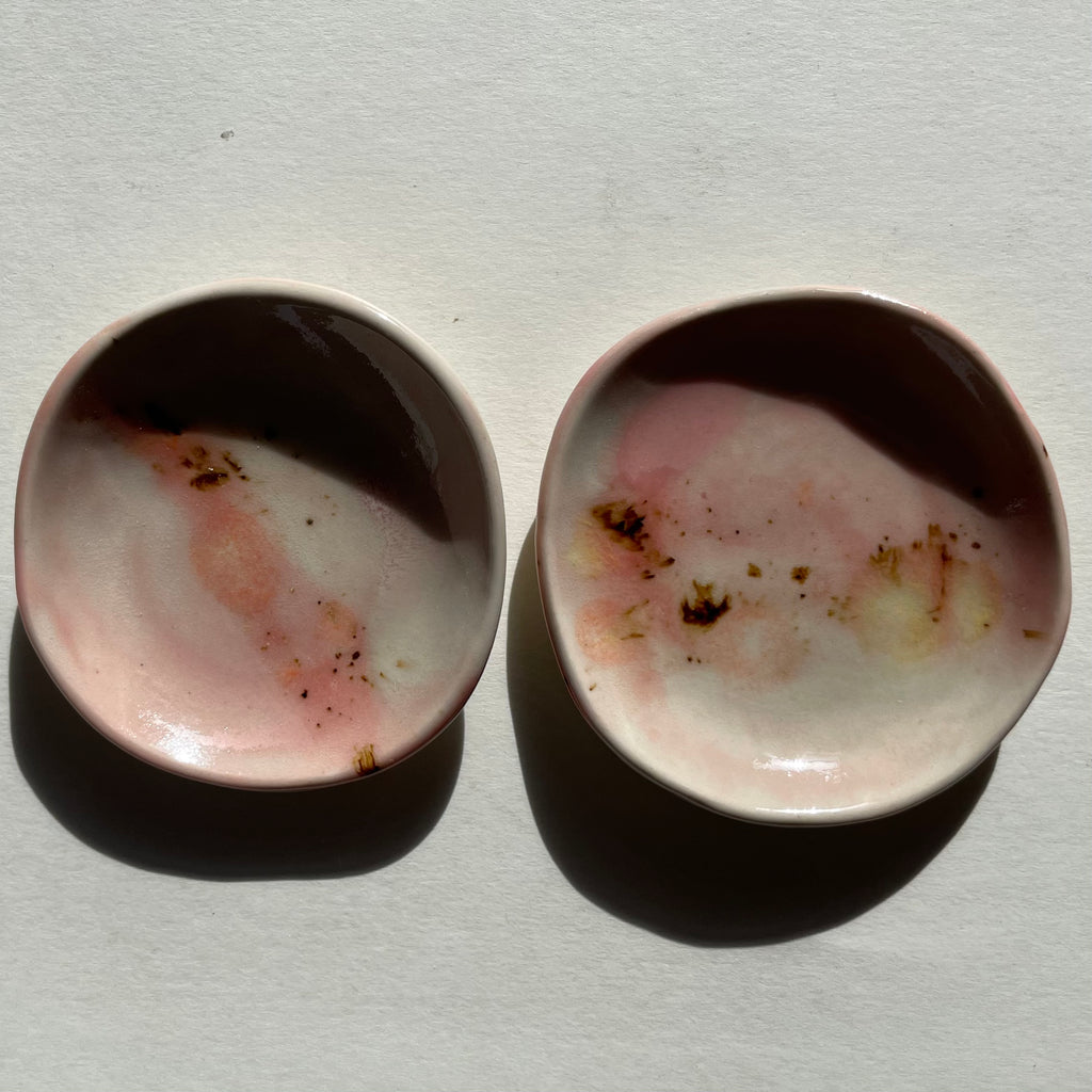 Pink Opal Small Dish Pair