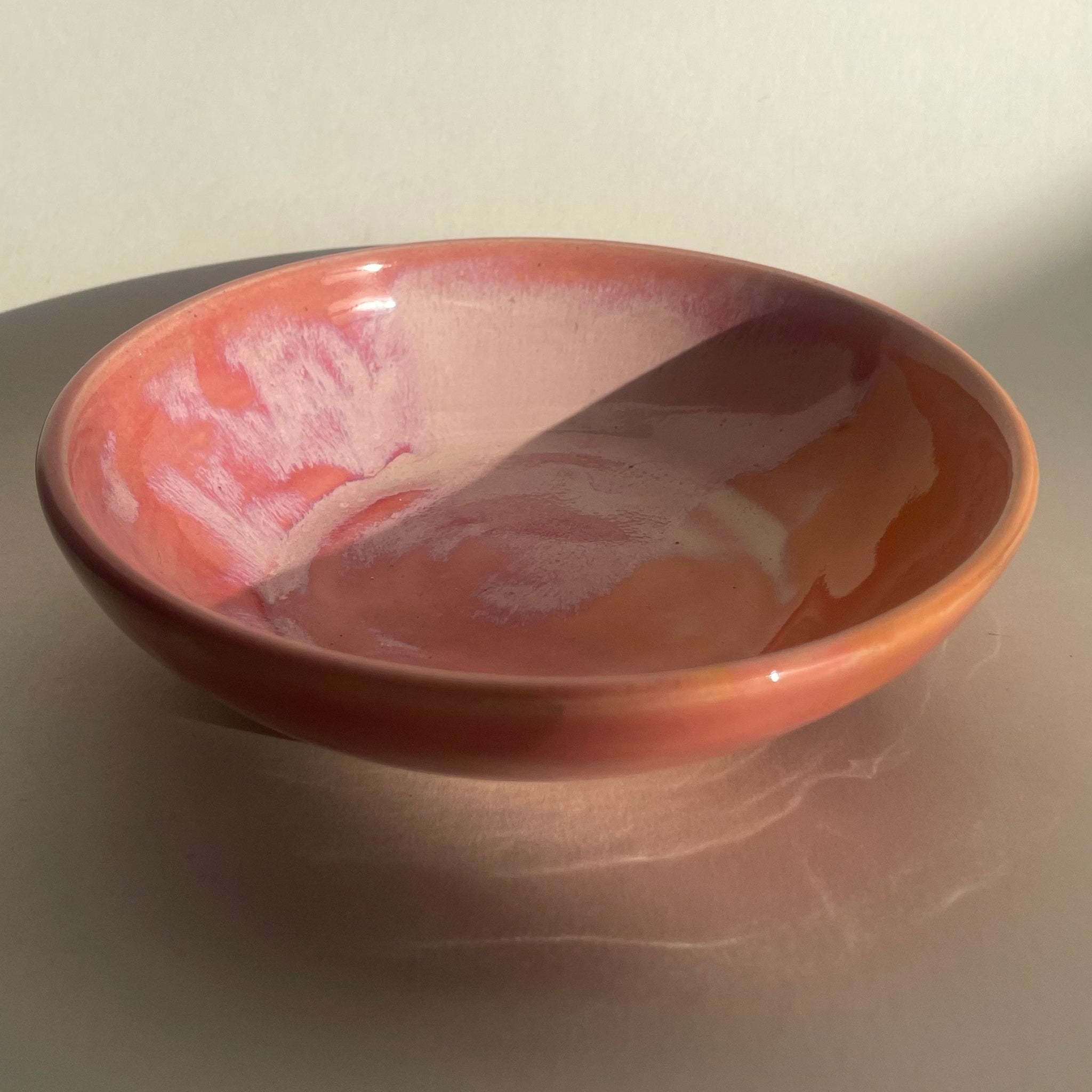 Small Pink Sunrise Bowl